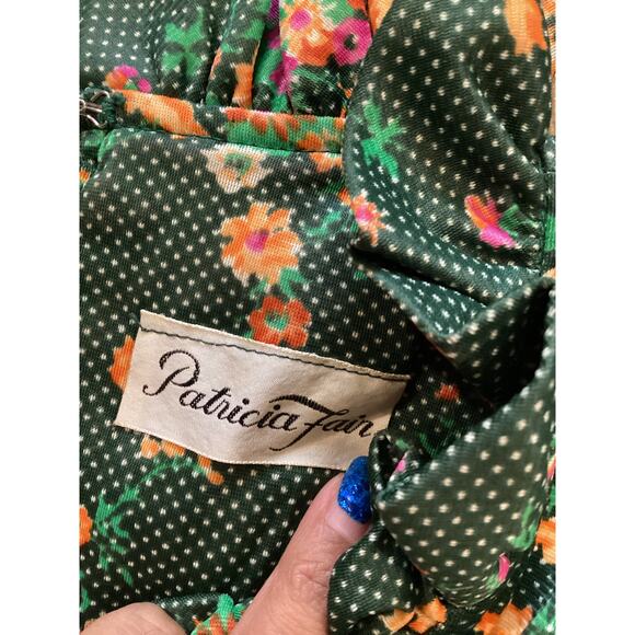 Vintage 60s Patricia Fair Mod Flower Power GoGo 70s flare paneled Mini Dress 7 S - Picture 11 of 14